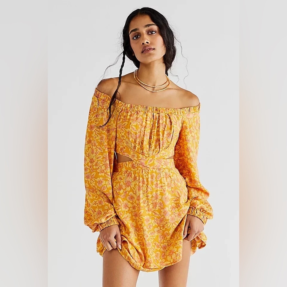 Free People Jael Printed Mini Dress